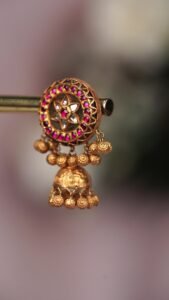 Rajwada Bottu Jhumkas - E131