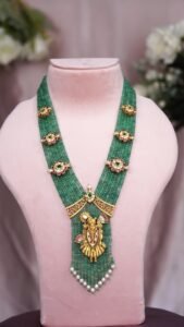 Sreenathji With Emerald Necklace - N136