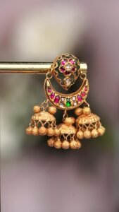 Mango and Pearl Earrings - E127