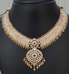 Royal Chevron Diamond Necklace - N167