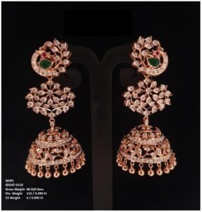 Aarush Peacock Jhumka - N186