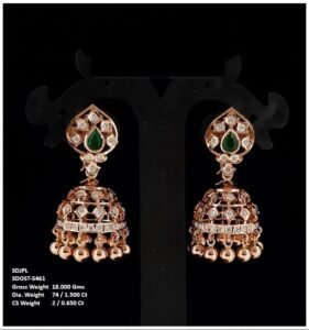 Regal Emerald Jhumka - N174