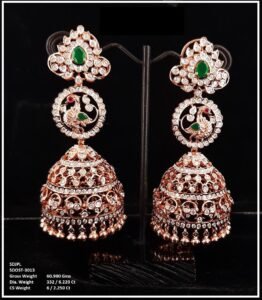 Celestial Peacock Drop Jhumka - N182