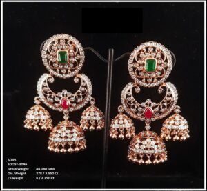 Luxury Gemstone Jhumka - N180