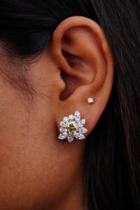 Crystal Bloom Studs - E044