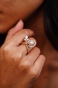 Sunburst Diamond ring - R059