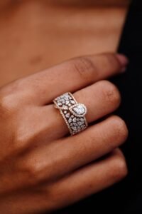Celestial Pear Diamond Band - R060