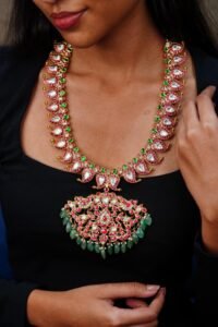 Reversible Mango Kundan Haram - N063