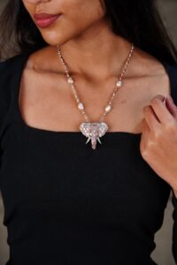 Regal Elephant necklace - N066