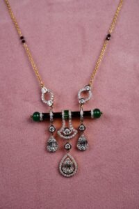 Black Bead Diamond Mangalsutra chain (BIG) - C070