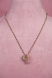 Morganite Floral Chain - C077