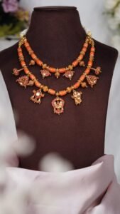 SHANKU CHAKRA NAMALU  NECKLACE - N103