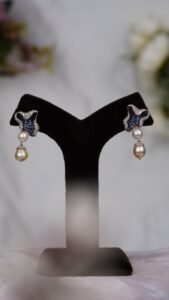 Azure Luxe statement earings - E110