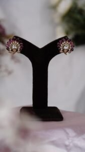 imperial ruby earrings - E118