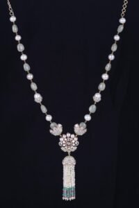 RUSSIAN EMERALD TASSEL NECKLACE - N085