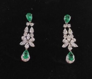 Mimosa Gemstone Cascade Earrings - E209